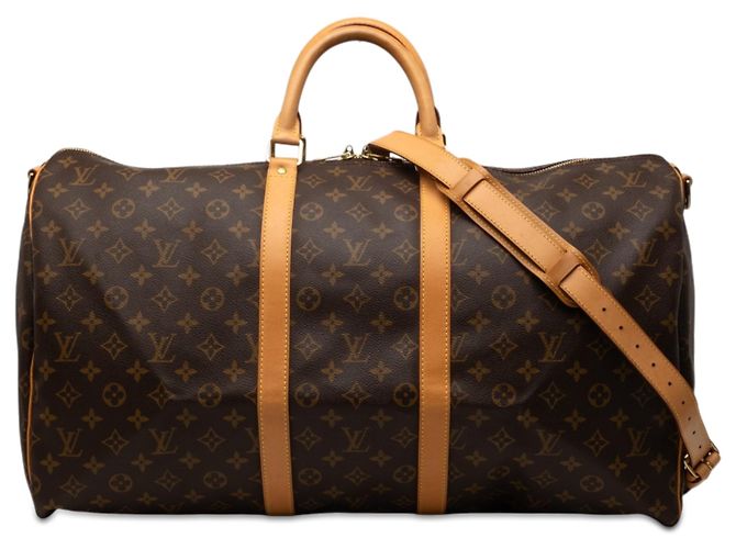 Louis Vuitton Marrom Monogram Keepall Bandouliere 55