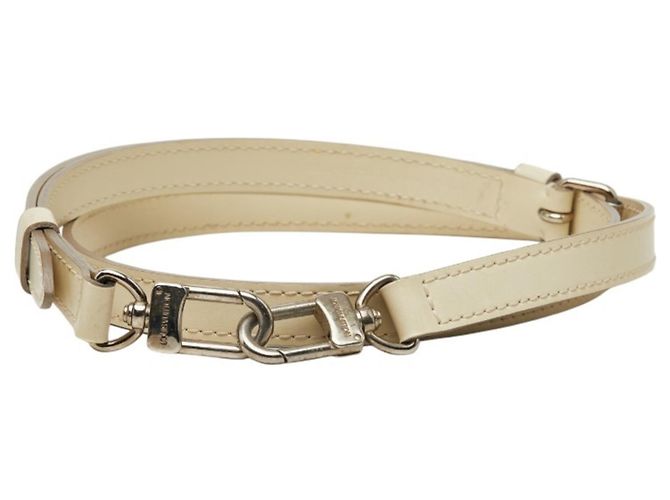 Louis Vuitton White Leather Shoulder Strap