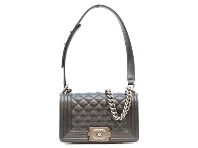 Chanel A67085 Caviar Boy Small Shoulder Bag Noir