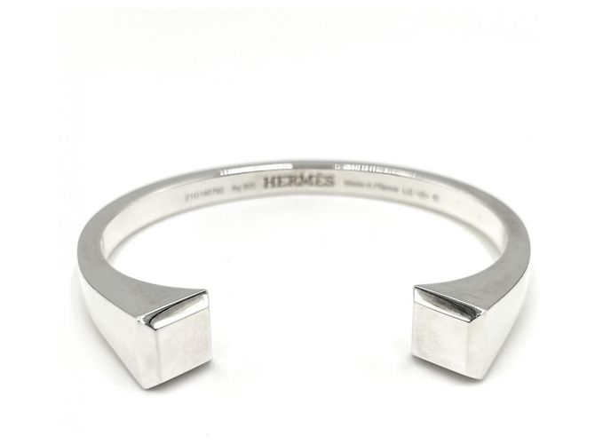 Hermès Bracciale Clou de Forge Hermes Argento 