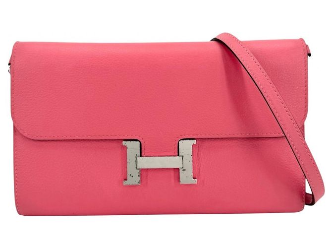 Hermès Portefeuille Long To Go Constance Hermes Rose
