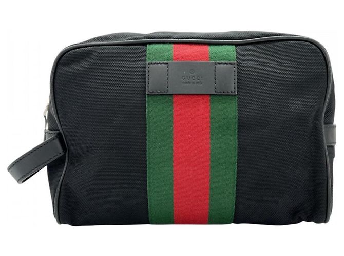 Gucci Black Nylon Clutch Bag