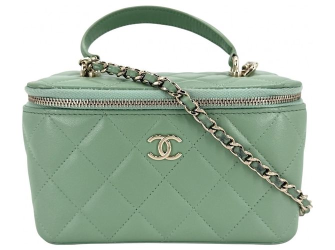 Vanity Neceser Matelassé para Mujer Chanel Verde