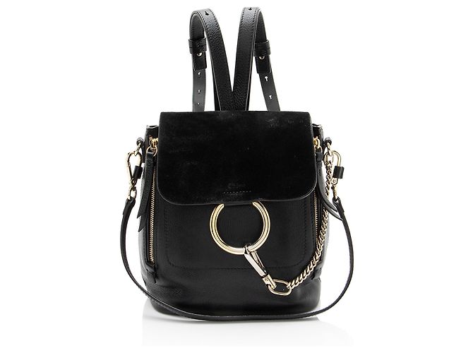 Mini mochila Faye em couro de bezerro Chloé Preto