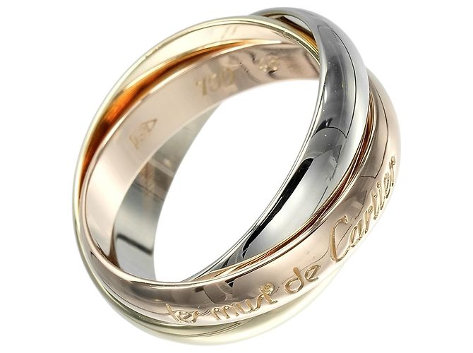 Anello Cartier Trinity in oro rosa bianco e giallo 18K
