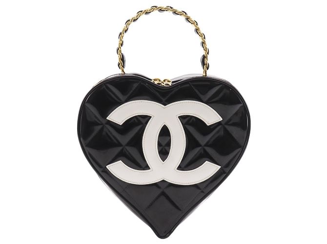 Borsa Vanity Chanel Heart Nero