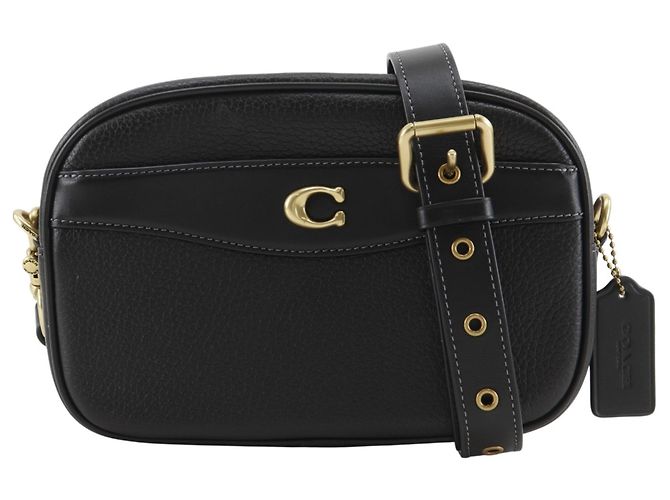 Borsa a tracolla Coach CC386 in pelle nera Nero