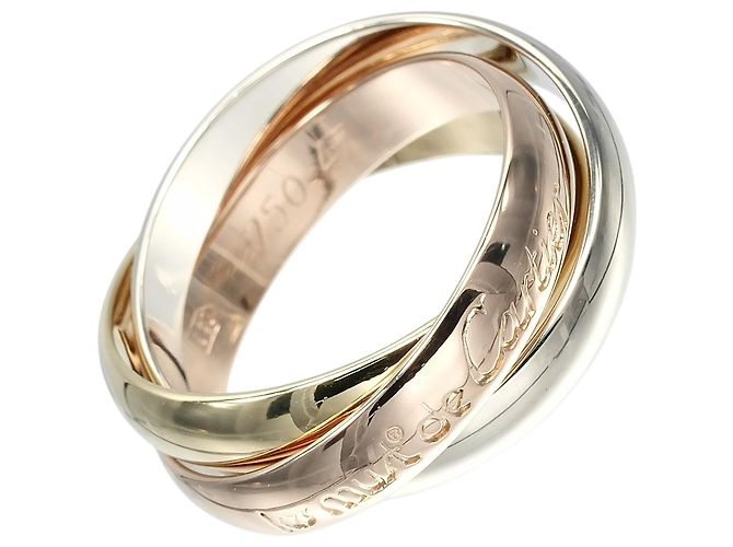 Anillo Cartier Trinity en oro rosa blanco y amarillo