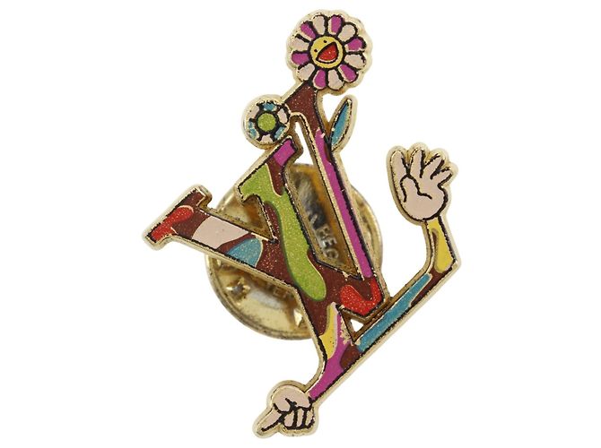 Spilla con appuntamento multicolore Louis Vuitton x Takashi Murakami