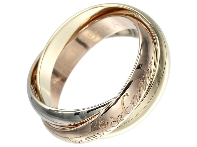 Anello Cartier Trinity in oro rosa bianco e giallo 18K