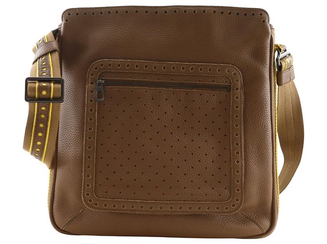Borsa a tracolla in pelle marrone Bottega Veneta