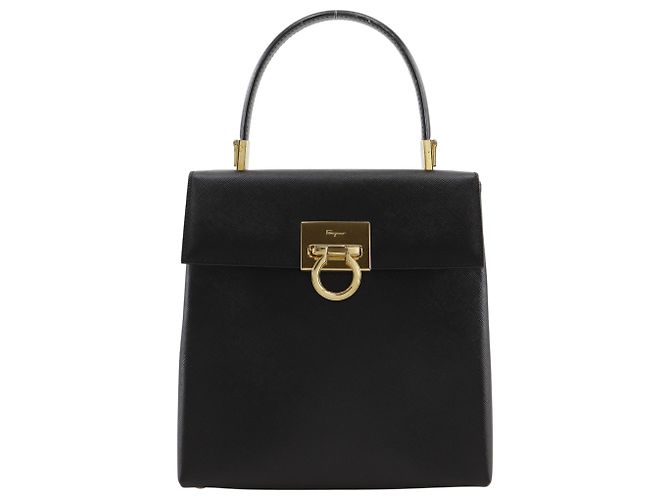 Borsa Salvatore Ferragamo Gancini Nero