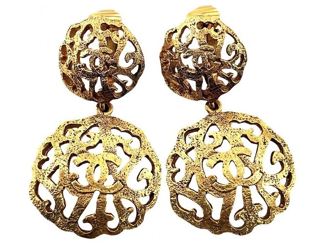 Orecchini Chanel Vintage Gold Clip D'oro