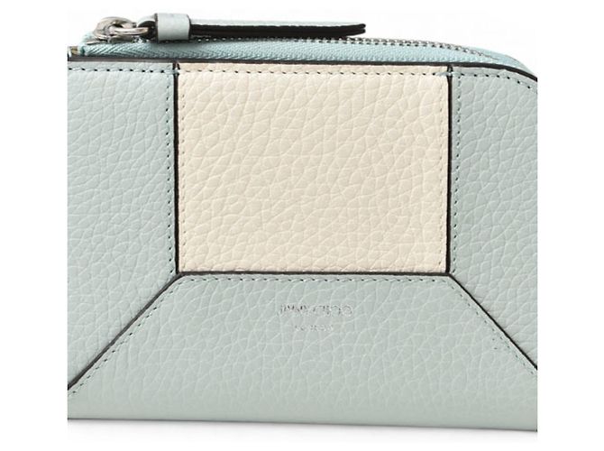 Cartera bifold azul Jimmy Choo
