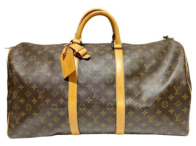 Sac Boston Louis Vuitton Keepall 55 Marron