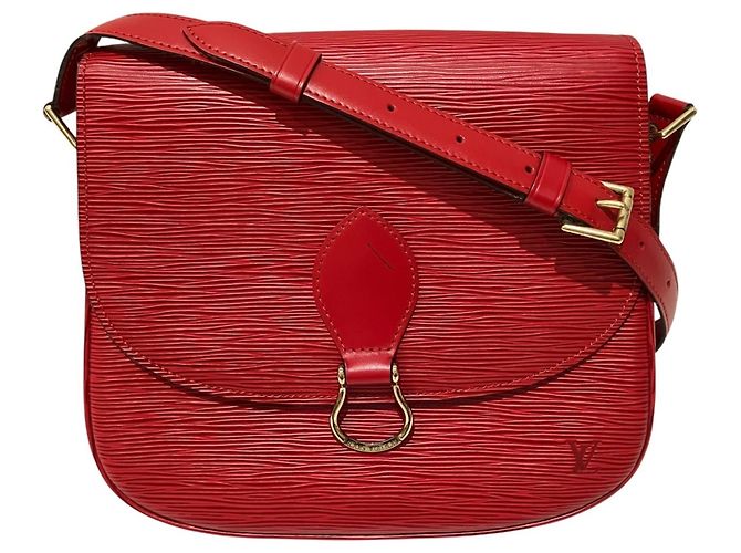 Borsa a Spalla Louis Vuitton Saint Cloud Rosso