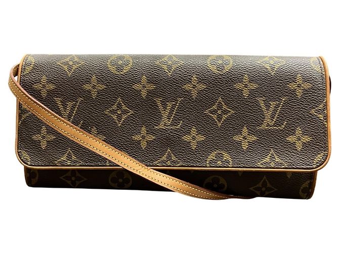 Bolsa de Ombro Louis Vuitton Pochette Twin GM Marrom