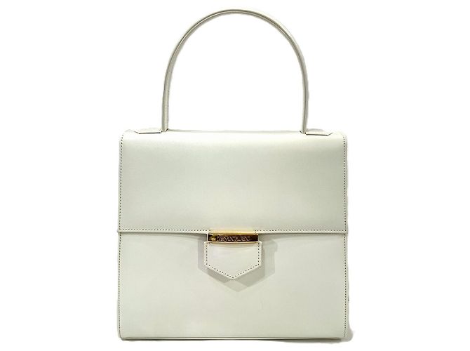 Bolso de piel blanco Yves Saint Laurent