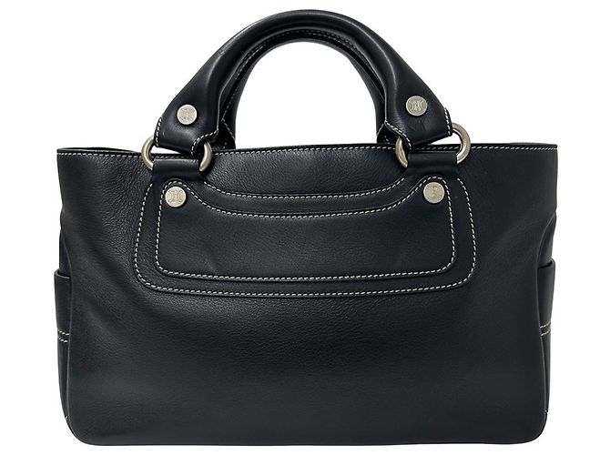 Boogie Céline Borsa in pelle nera Celine Nero