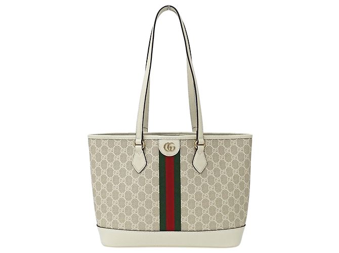 Sac cabas Gucci Ophidia Medium Blanc Beige