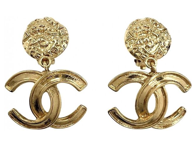 Orecchini Chanel Vintage Gold Clip D'oro