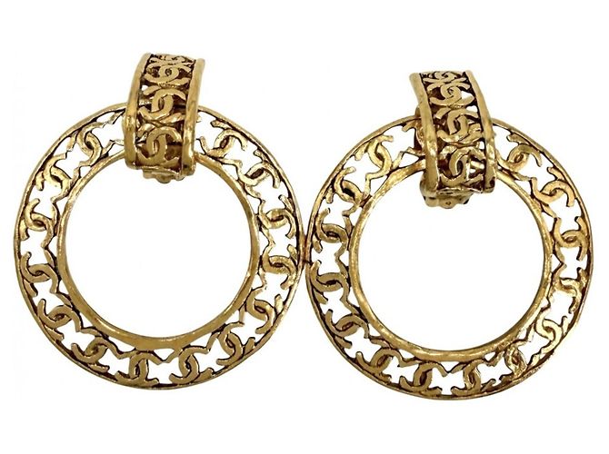 Timeless Orecchini a clip Chanel Vintage D'oro
