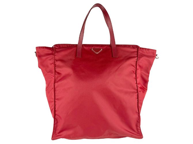Borsa a tracolla in nylon Prada rossa Rosso