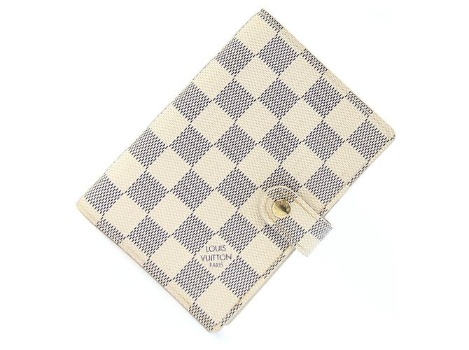 Louis Vuitton Damier Azur Notebook Cover White