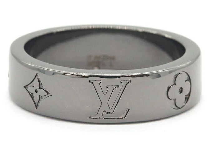 Louis Vuitton LV Mosaic Thin Band Ring Silvery