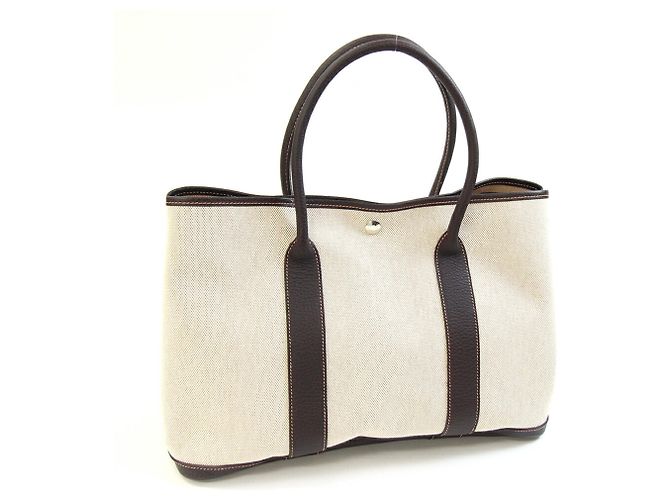 Hermès Hermes Garden PM Handbag Brown Yellow