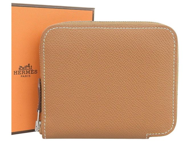 Hermès Monedero compacto Azap Hermes Castaño