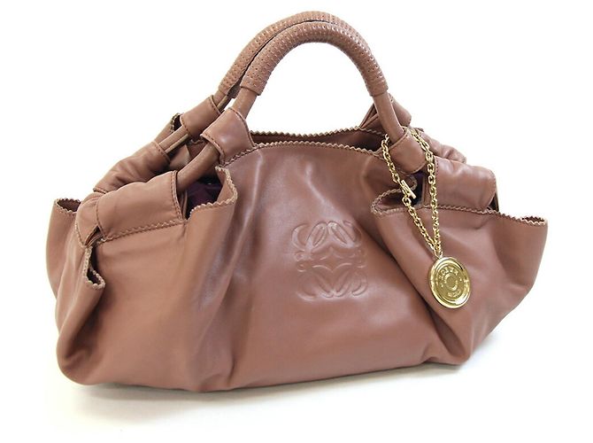 Bolso Loewe Nappa Aire Castaño Rosa