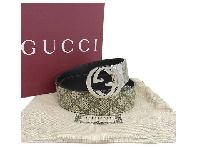 Cintura Gucci Nera Beige Nero
