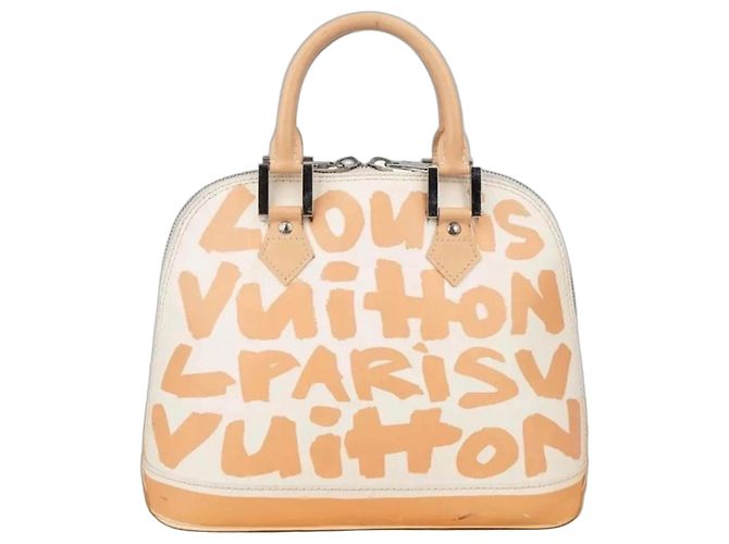 Louis Vuitton Bolsa Alma PM Monogram Graffiti Branco