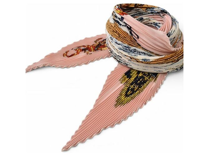 Hermès Sciarpa in seta rosa Hermes 