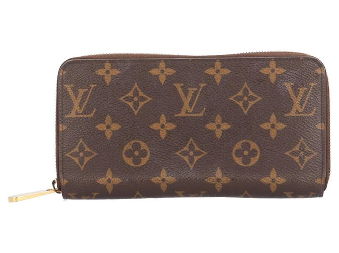 Zippy Louis Vuitton Monogram Long Wallet Brown