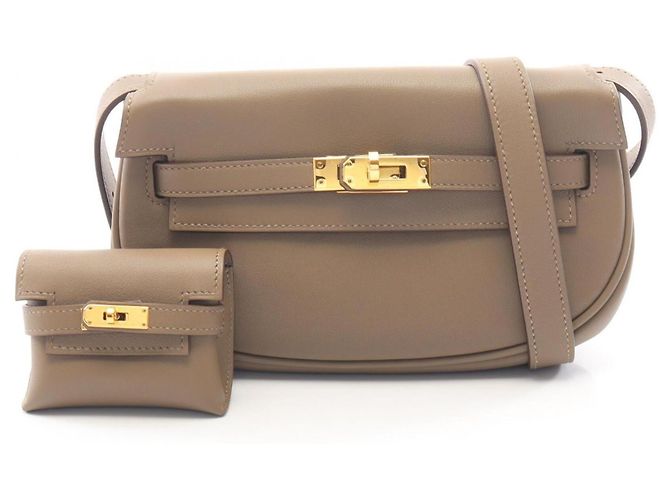 Hermès Bolsa de Ombro Hermes Kelly Move Beige Malfa Bege