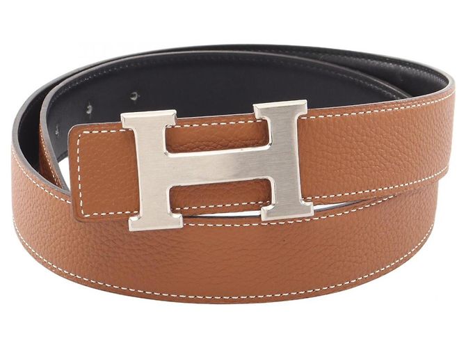 Hermès Hermes Constance H-Belt Marrone Nero