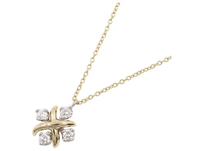 Collar Tiffany & Co. Jean Schlumberger 4PD Plata Dorado