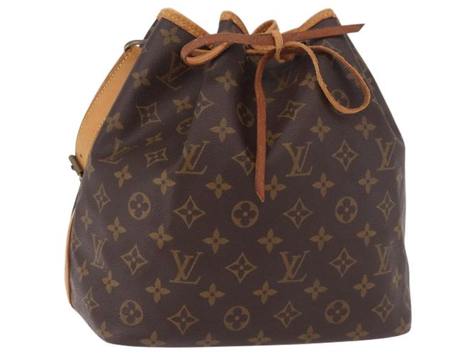 LOUIS VUITTON Borsa a tracolla Monogram Petit Noe M42226 LV Auth 189525 Monogramma