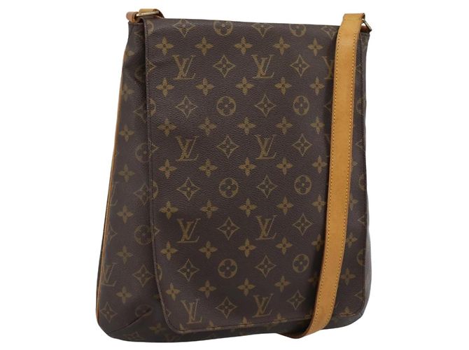 LOUIS VUITTON Bolsa de Ombro Monogram Musette M51256 LV Auth BA13699 Monograma