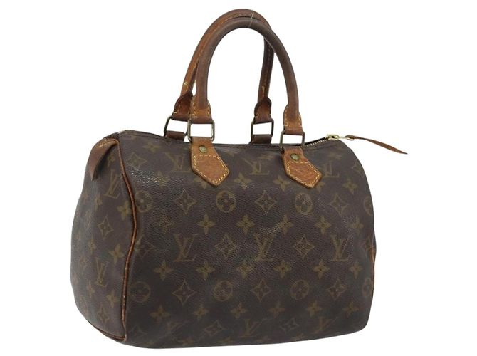 LOUIS VUITTON Bolsa Monogram Speedy 25 M41528 LV Auth 187841 Monograma