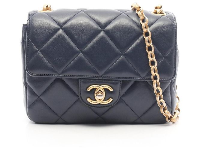 Borsa Chanel Matelassé Blu Navy