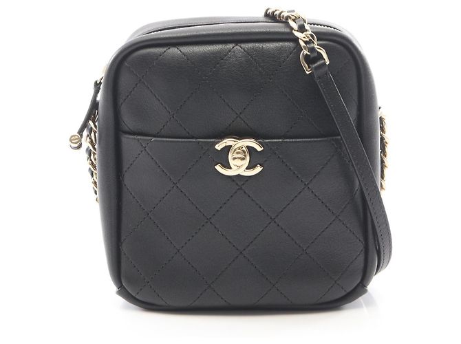Borsa a tracolla piccola Matelassé Chanel Nero