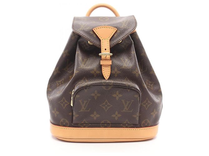 Mochila/Bolsa Mini Montsouris Monogram Louis Vuitton Marrom Monograma