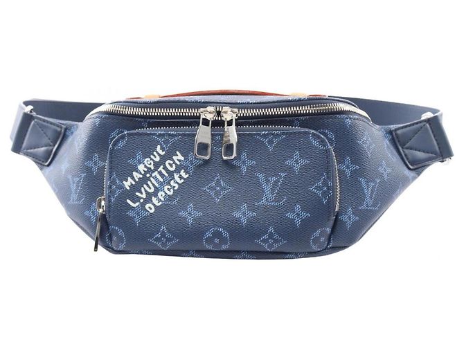 Pochete Louis Vuitton Rush Bumbag Azul Azul marinho