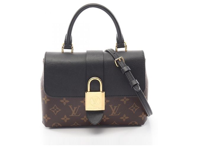 Borsa 2-Way Louis Vuitton Rocky BB Monogram Noir Marrone Nero Monogramma