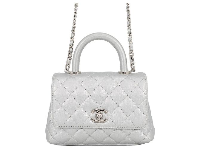 Borsa Chanel Matelassé in argento