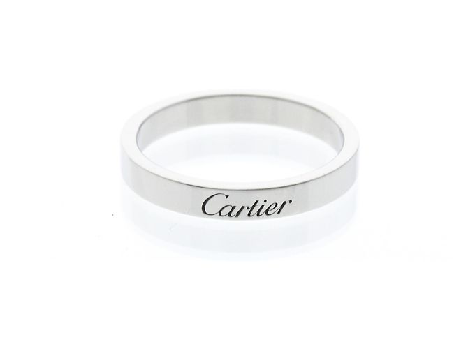 C de Cartier Platin Hochzeitsring Silber