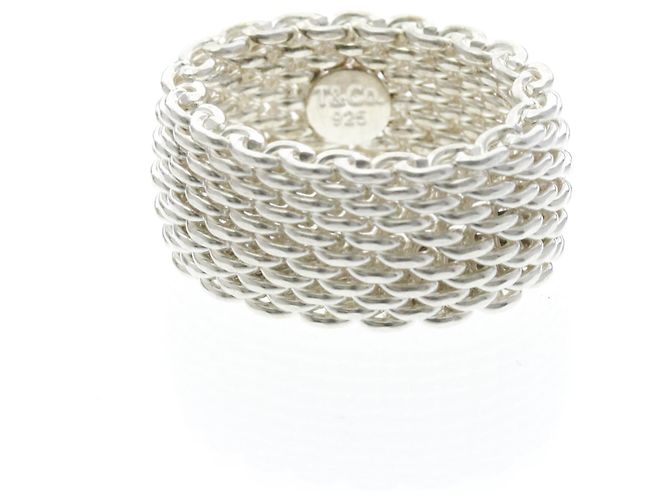 Tiffany & Co Anello Somerset Mesh di Tiffany in argento 925